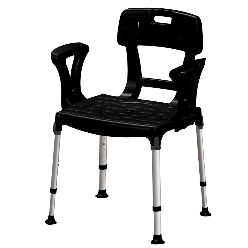 Židle toaletní 4 v 1 s opěrkou zad