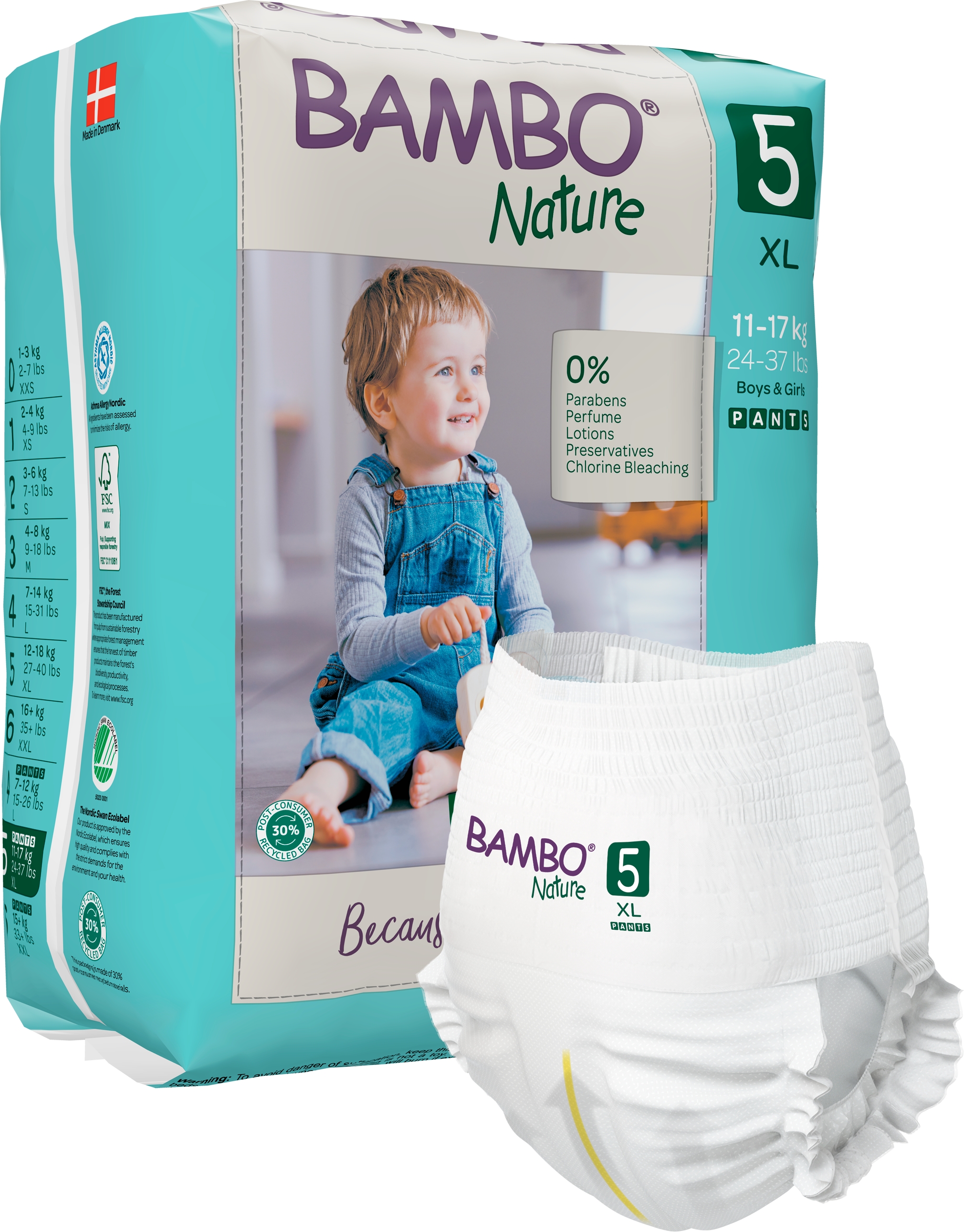 Kalhotky BAMBO Nature Pants 5; 11-17 kg