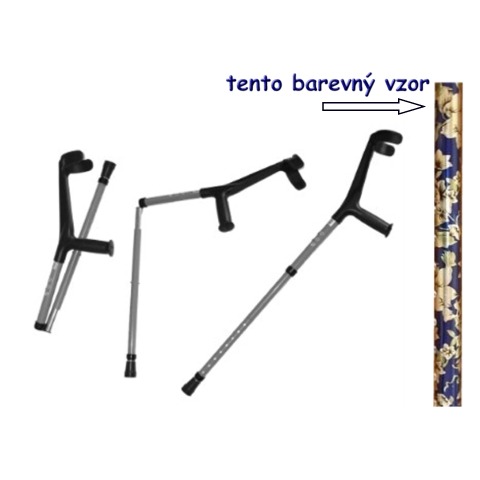 Berle francouzská skládací vzor modré květy