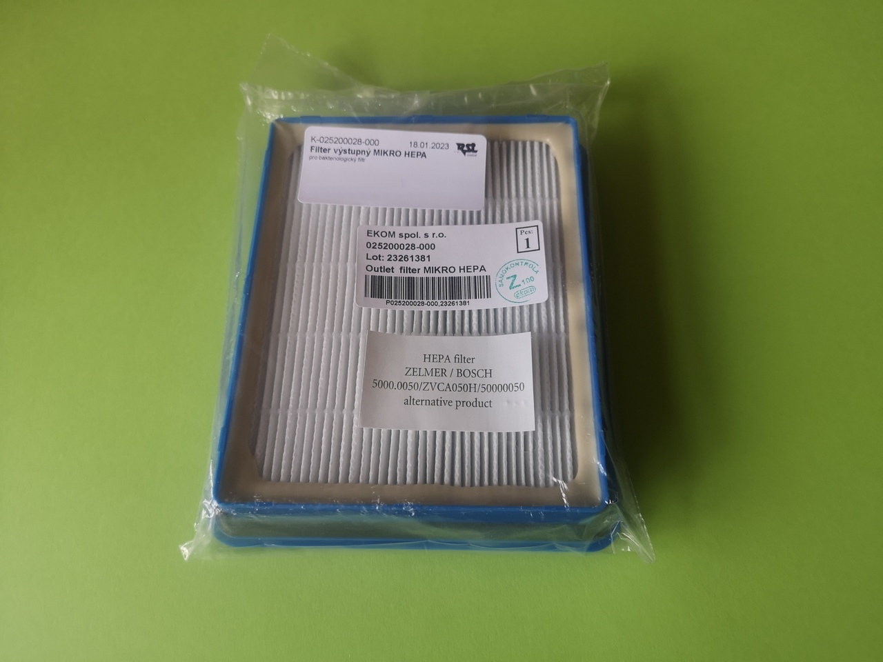 Filtr výstupní MIKRO HEPA