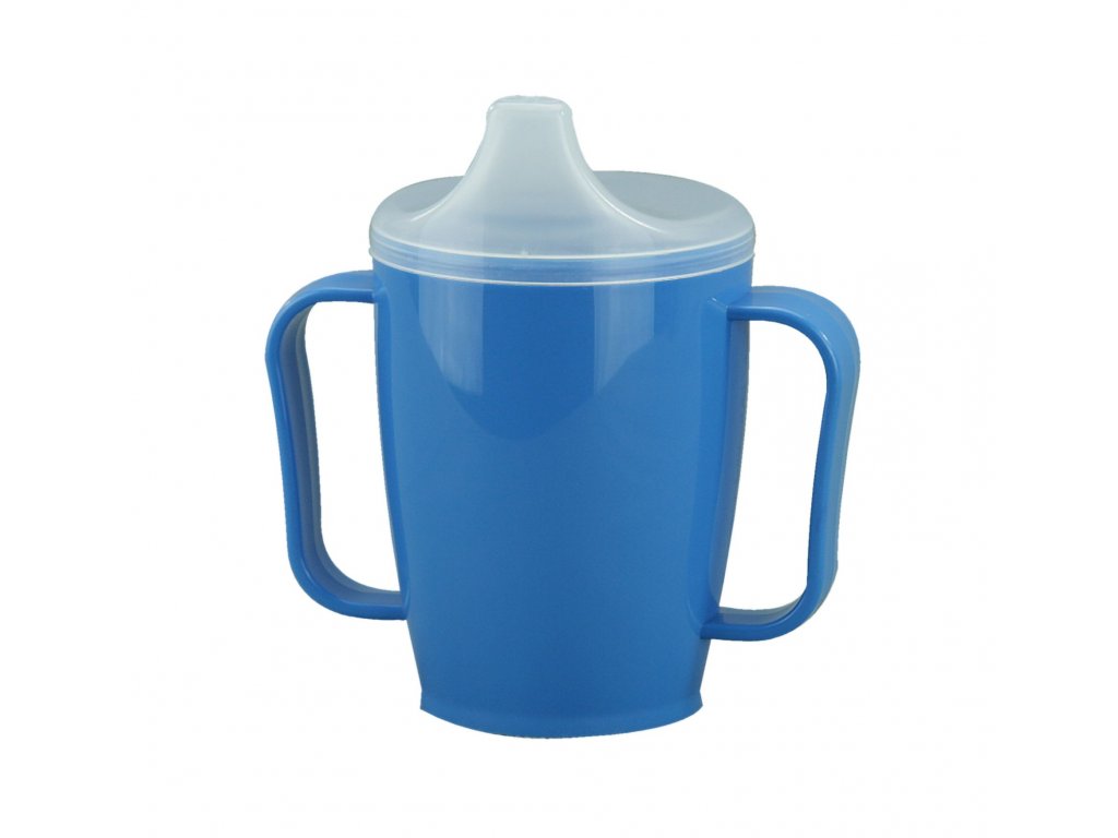 Hrnek s pítkem se dvěma víčky, 250ml