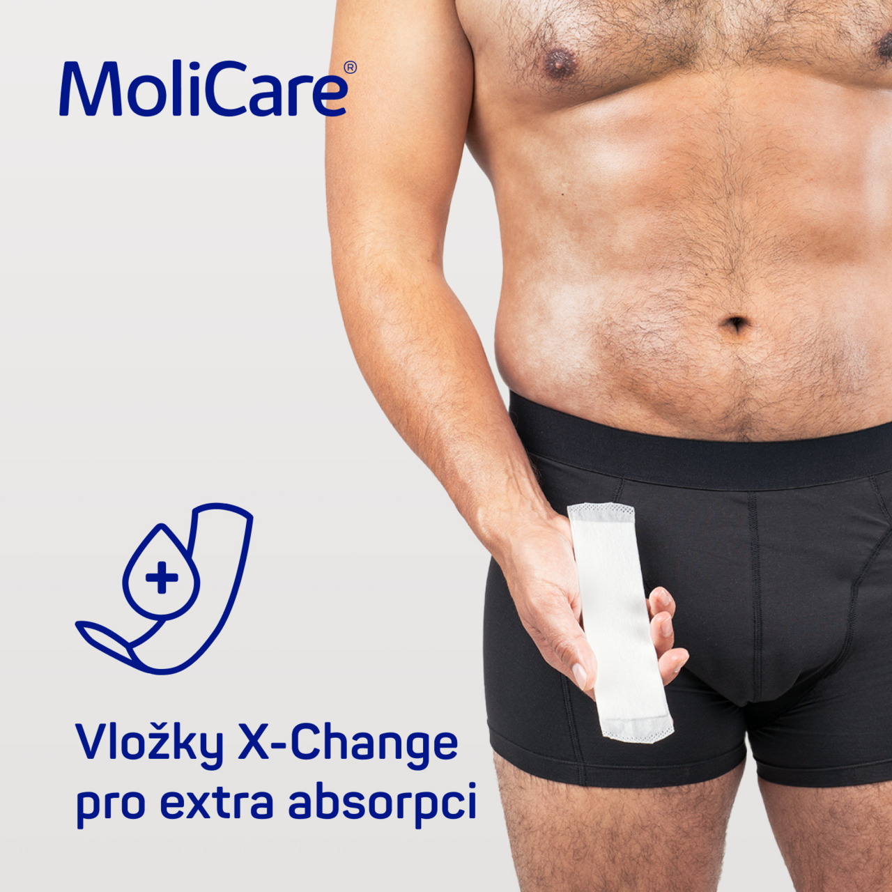 Kalhotky Molicare Men pratelné L+ vložky X-Change