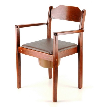 Křeslo klozetové dřevěné Astra