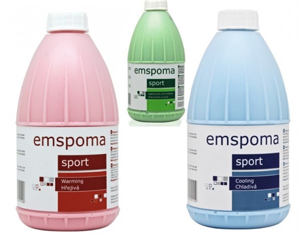 Masážní emulze Emspoma modrá,zelená,růžová 500ml