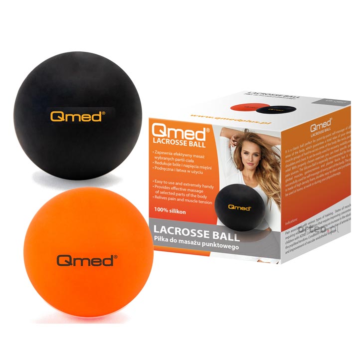 Míček masážní Qmed Lacrosse Ball tvrdý 6cm