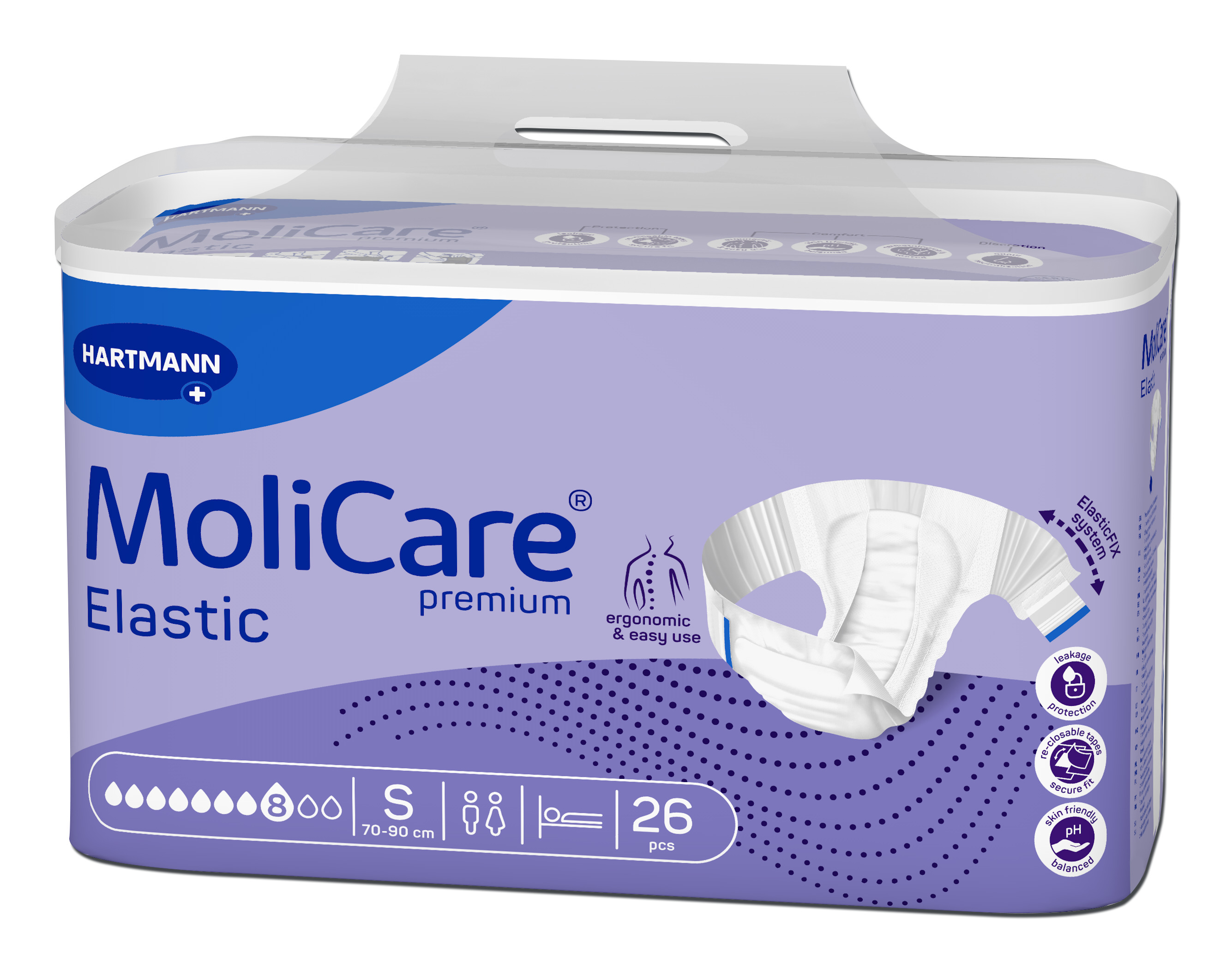 Kalhotky Molicare Elastic 8 kapek S