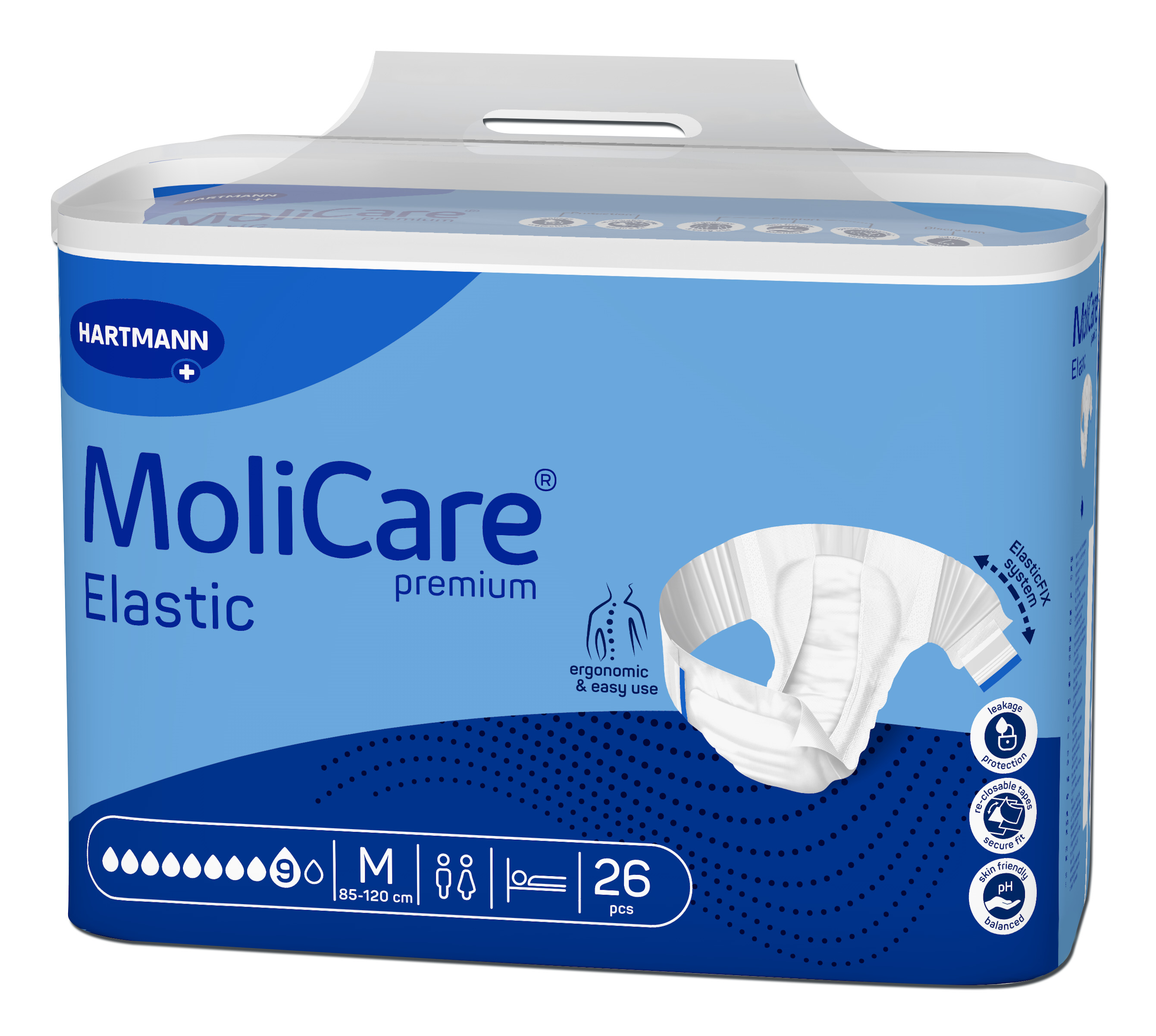 Kalhotky Molicare Elastic 9 kapek M