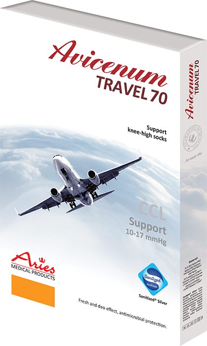 Podkolenky Travel s patou