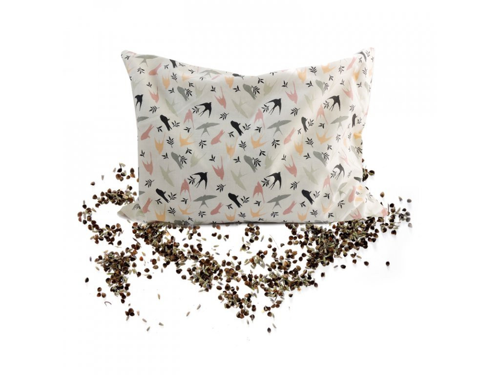 Polštářek s pohankou a levandulí 28x38cm