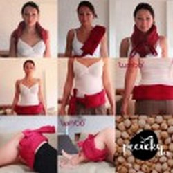 Polštářek třešňový LUMBO 12x52cm