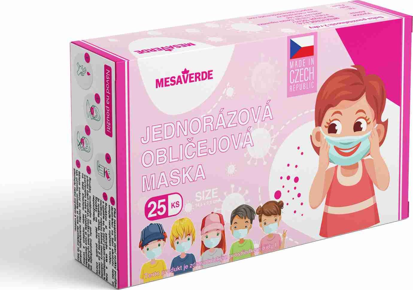 Rouška s gumkami dětská 10ks