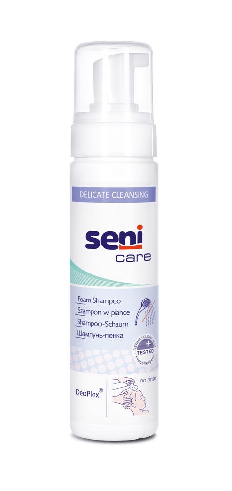SENI CARE pěnový šampon bez použití vody 