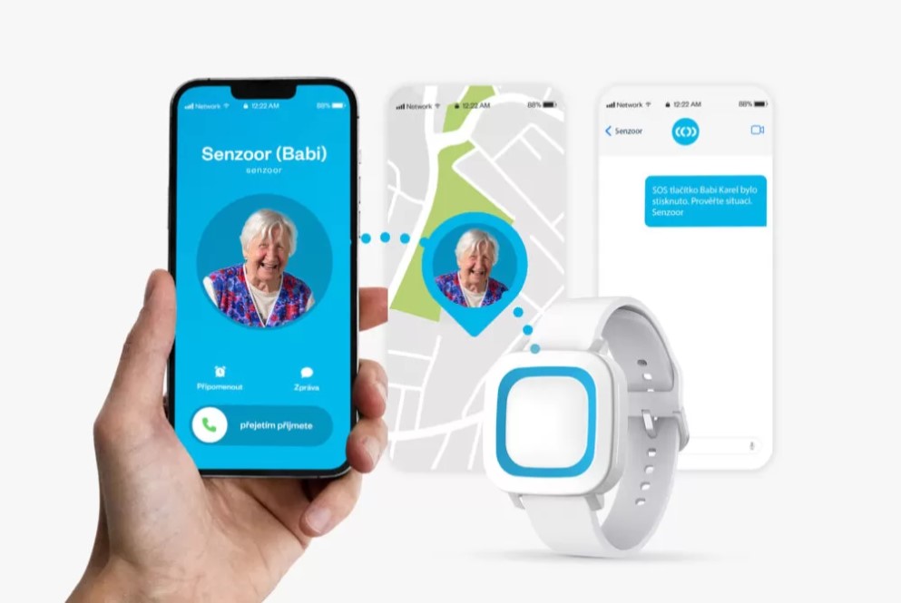 SOS Senzor pro seniory s lokalizací a detekcí pádu