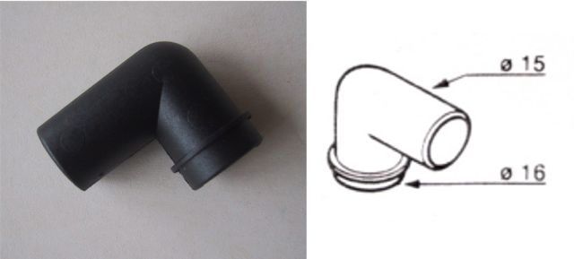 Spojka úhlová 16mm