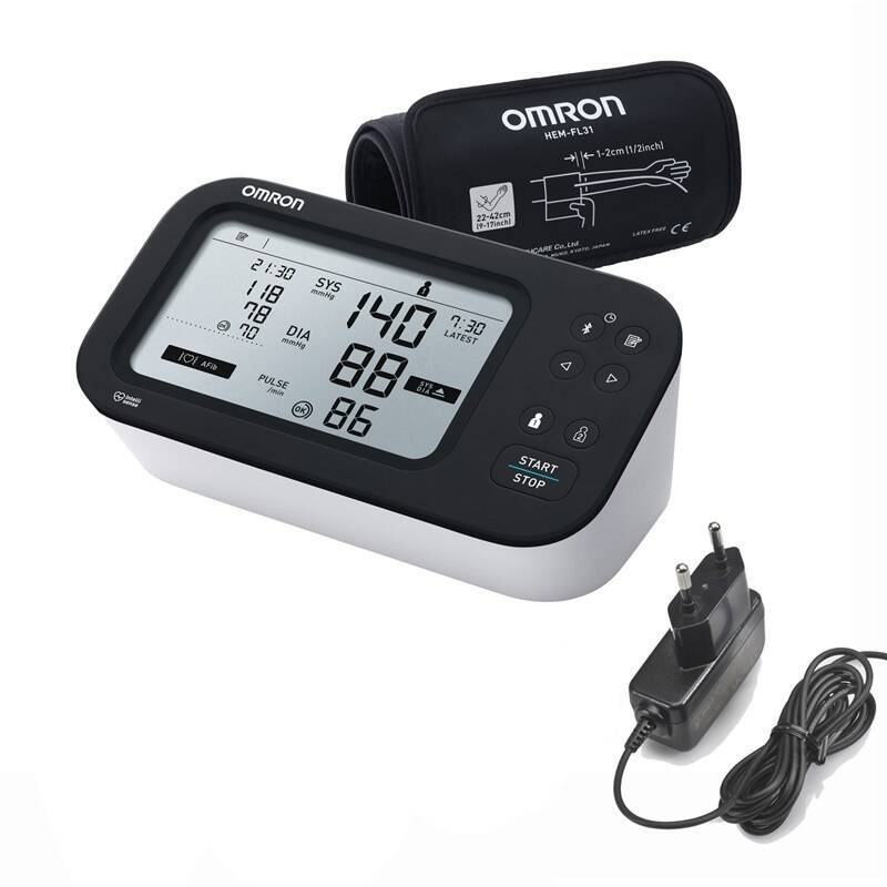 Tlakoměr OMRON M7 Intelli IT s AFib+zdroj