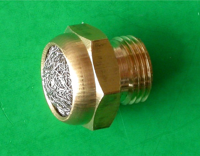 Tlumič odfuku 1/8 bronzový