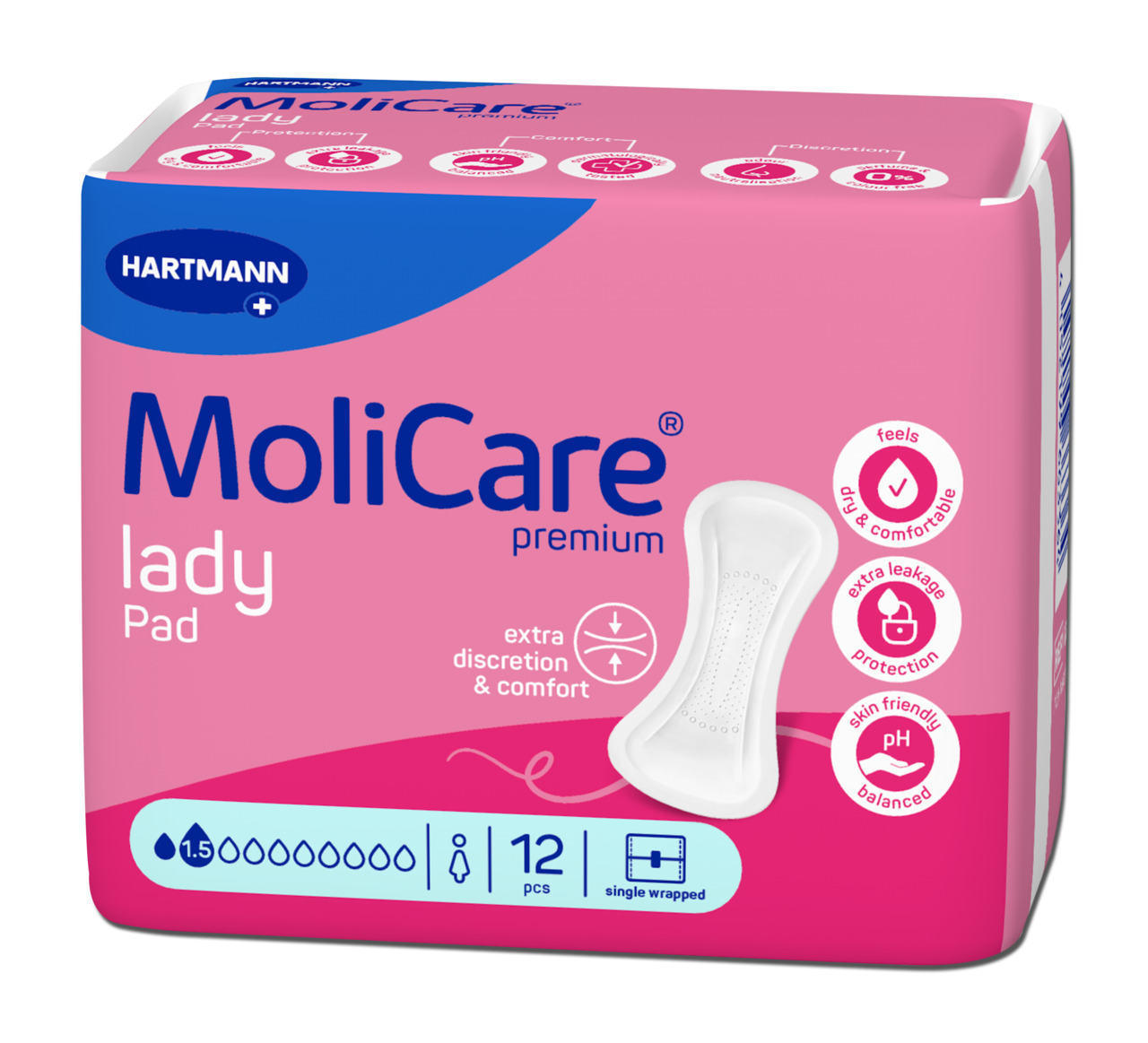 Vložky MoliCare Lady 1,5 kapky NEW