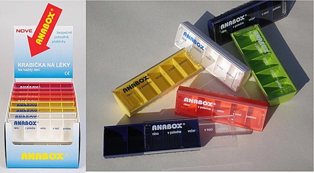Dávkovač léků jednodenní ANABOX