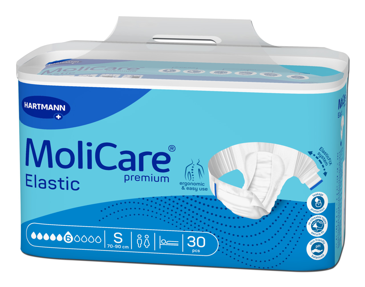 Kalhotky Molicare Elastic 6 kapek S
