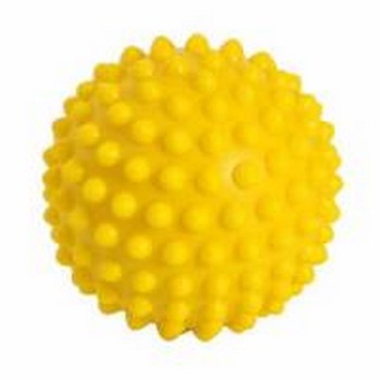 Míč sensyball s výstupky 10cm žlutý