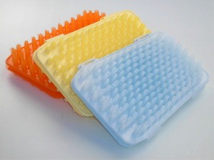 Masážní žínka-plast