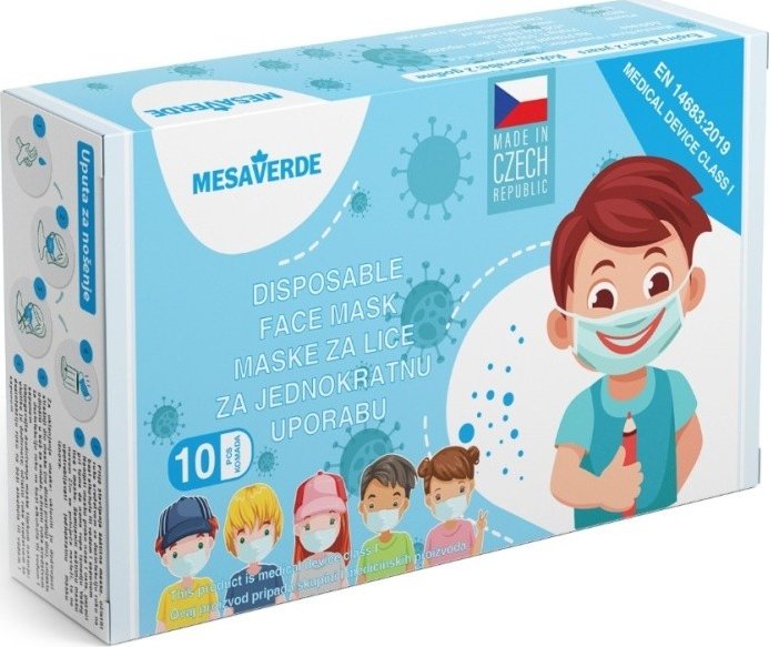 Rouška s gumkami dětská 10ks