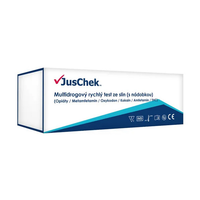 Test na drogy JusChek ze slin pro lékaře