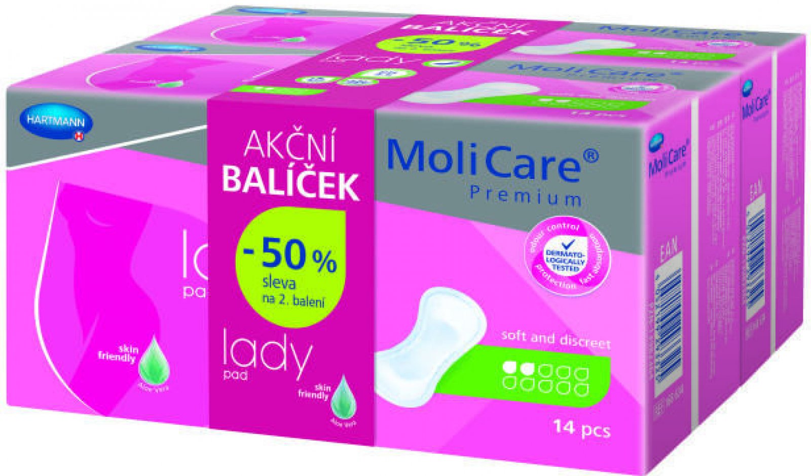Vložky MoliCare Lady 2 kapky AKČNÍ DVOJBALENÍ