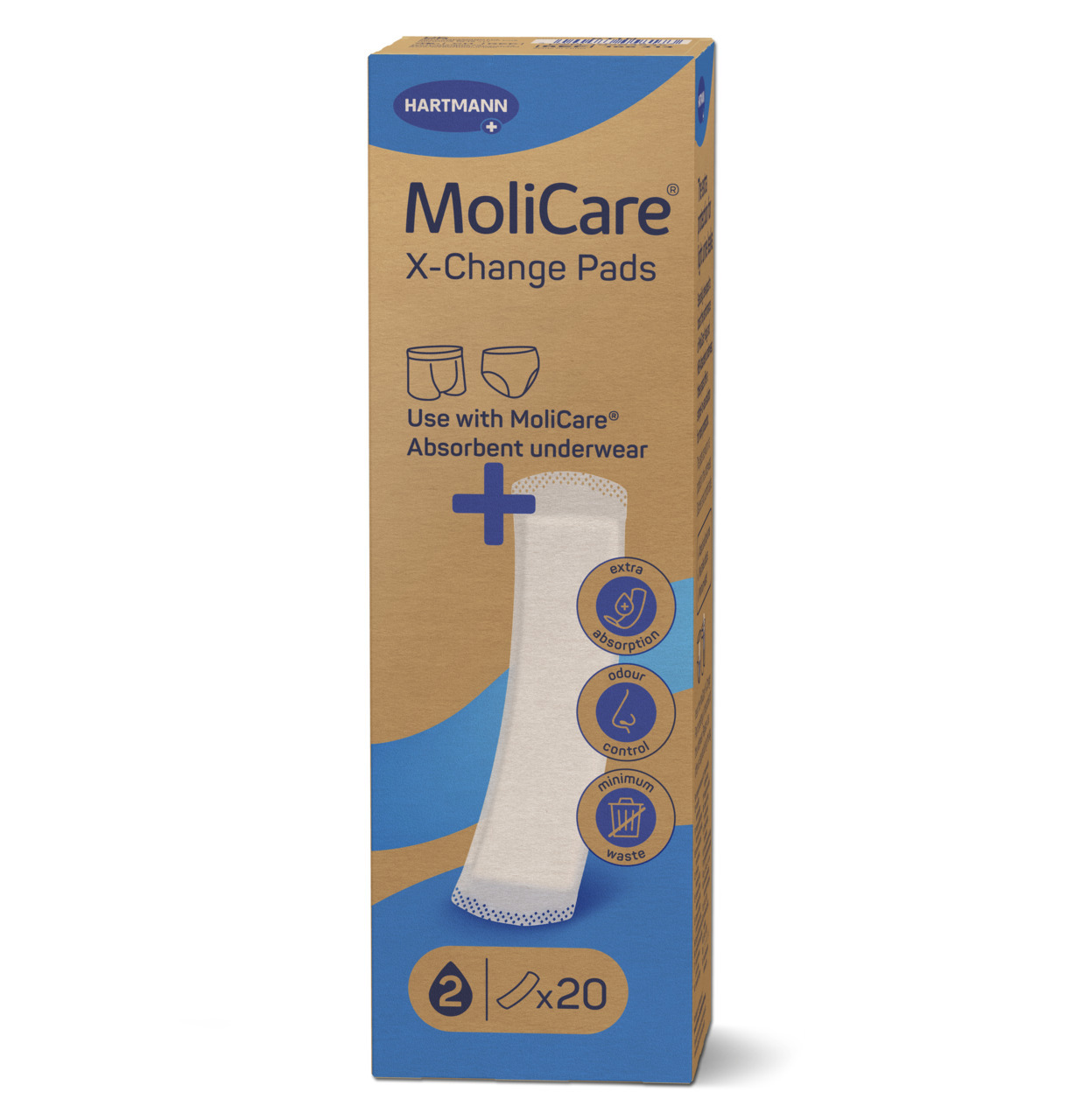Vložky Molicare X-Change pro pratelné kalhotky