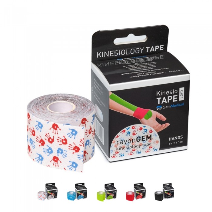 Kinesiotejp rayonGEM tape hedvábně jemný