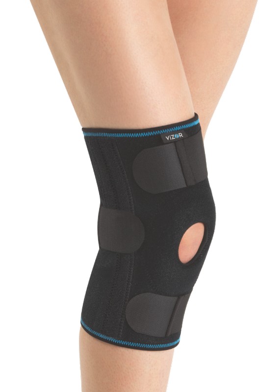 Bandáž kolenní VIZOR 603-ES s dlahami, suchý zip